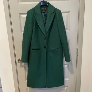 Green Rachel Zoe Wool Blend Coat, size 8